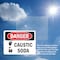 Signmission Caustic Soda Danger Sign, Plastic, 14in W x 10in L, 2PK OS-2PACK-DS-P-1014-L-1058 - alternate 5